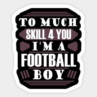 American Football Player Tackle Gift Idea Sticker